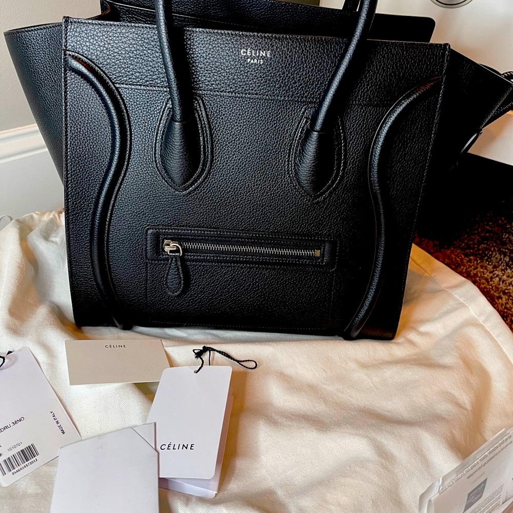 Celine Luggage Mini Drummed Calfskin